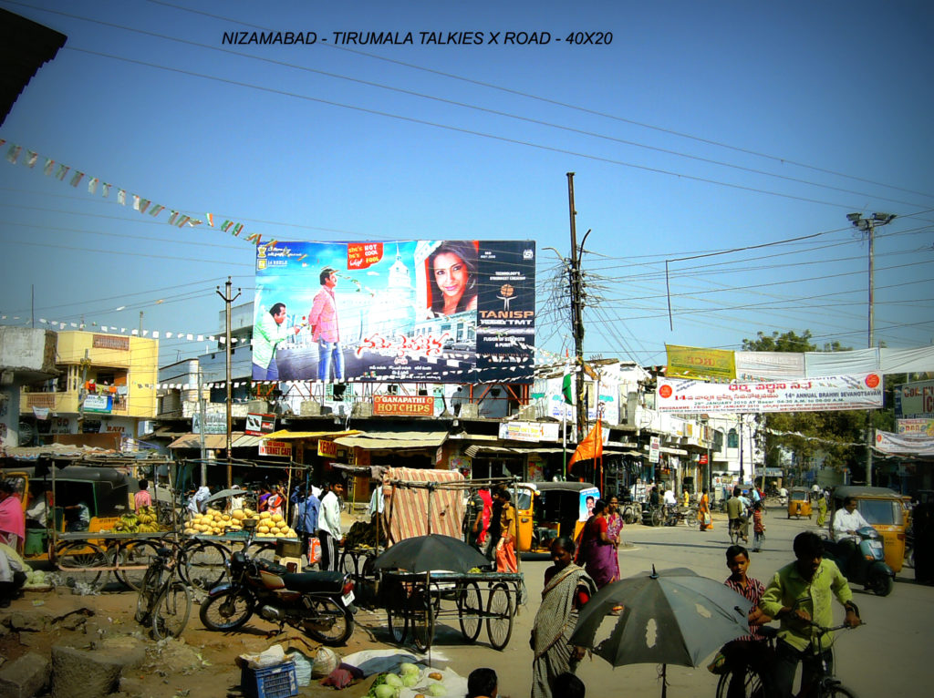 Fixbillboards Tirumalatalkies Advertising in Nizamabad – MeraHoardings