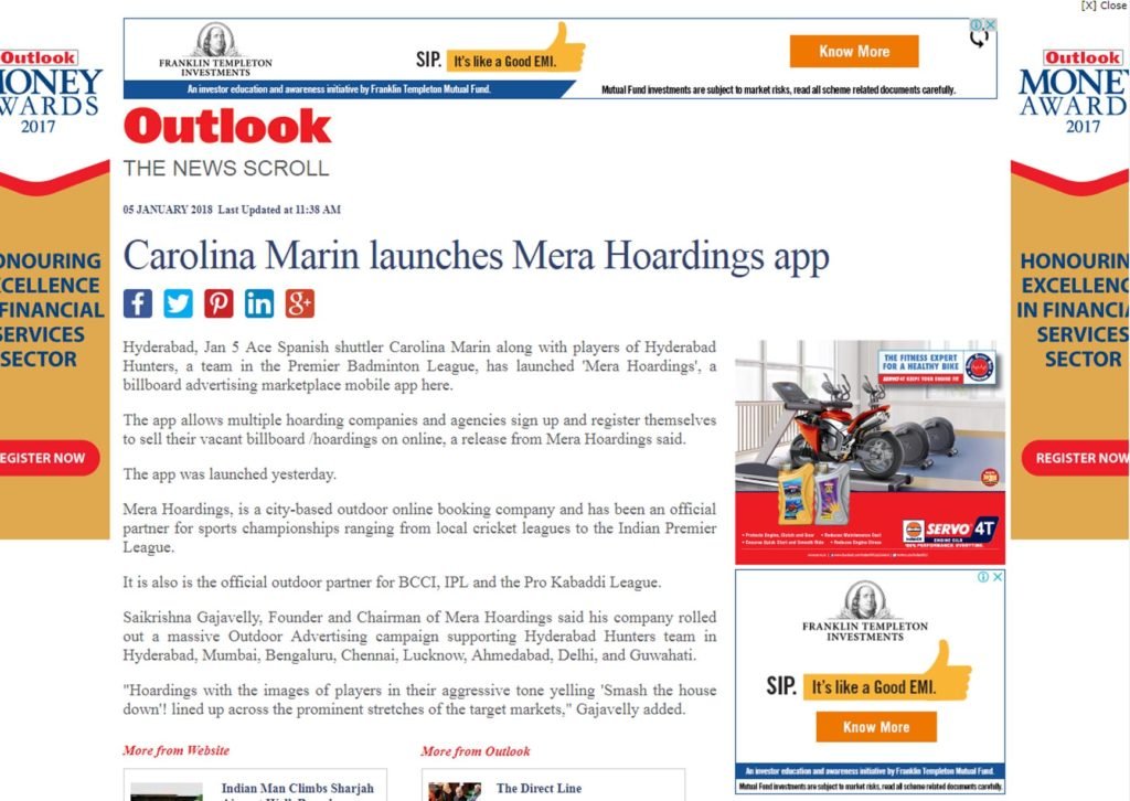 outlook india mera hoardings