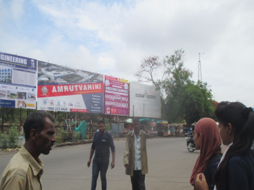 Hoarding Boards In Zp Ground Sb College | Hoarding designs in Aurangabad